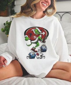 Santa Grinch San Francisco 49ers Stomp On NFL Teams Christmas 2024 T hoodie, sweater, longsleeve, shirt v-neck, t-shirt