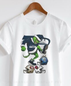 Santa Grinch Seattle Seahawks Stomp On NFL Teams Christmas 2024 T hoodie, sweater, longsleeve, shirt v-neck, t-shirt