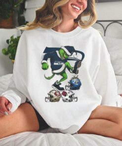 Santa Grinch Seattle Seahawks Stomp On NFL Teams Christmas 2024 T hoodie, sweater, longsleeve, shirt v-neck, t-shirt