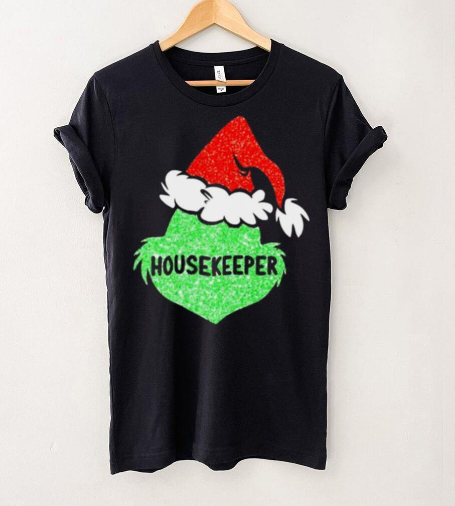 Santa Grinch Silhouette Housekeeper Christmas Shirt Santa Grinch Silhouette Housekeeper Christmas Shirt