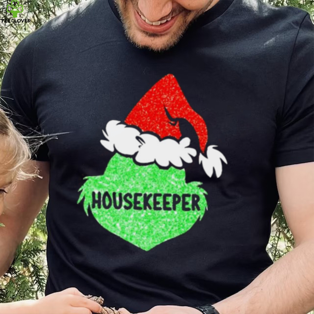 Santa Grinch Silhouette Housekeeper Christmas Shirt Santa Grinch Silhouette Housekeeper Christmas Shirt