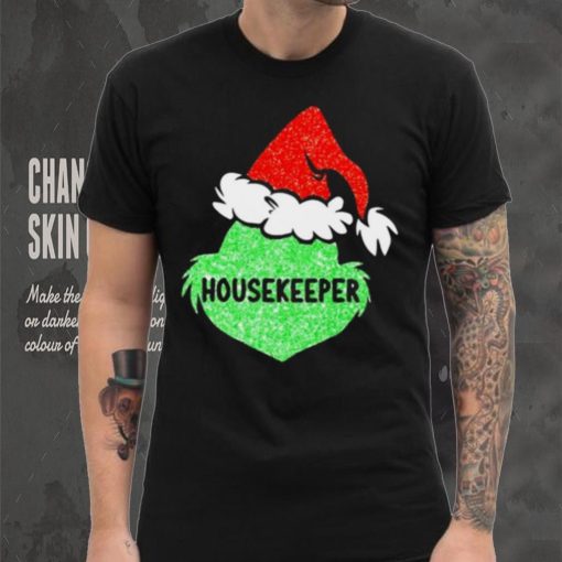 Santa Grinch Silhouette Housekeeper Christmas Shirt