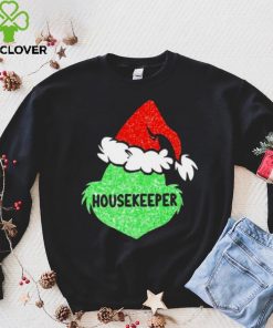 Santa Grinch Silhouette Housekeeper Christmas Shirt