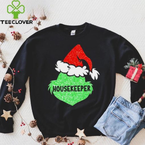 Santa Grinch Silhouette Housekeeper Christmas Shirt