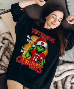 Santa Grinch They Hate Us Because They Ain’t Louisville Cardinals Football Shirt