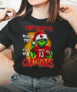 Santa Grinch They Hate Us Because They Ain’t Louisville Cardinals Football Shirt