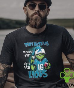 Santa Grinch They Hate Us Because They Ain’t Us Detroit Lions Shirt