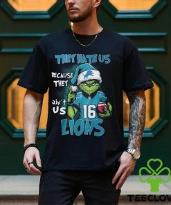 Santa Grinch They Hate Us Because They Ain’t Us Detroit Lions Shirt