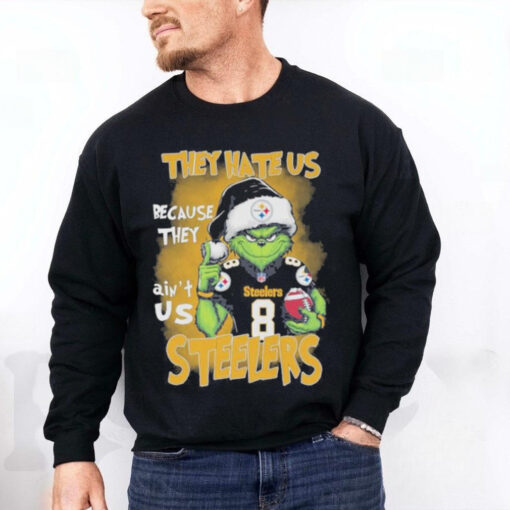 Santa Grinch They Hate Us Steelers Because They Ain’t Us Steelers Shirt