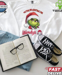 Santa Grinch Waiting For Grinchmas Like Wendy’s Christmas Shirt