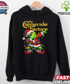 Santa Grinch dabbing The Cheesecake Factory Christmas shirt