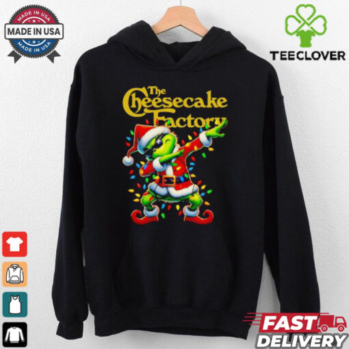 Santa Grinch dabbing The Cheesecake Factory Christmas shirt