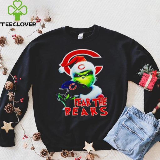 Santa Grinch fear the Chicago Bears NFL shirt