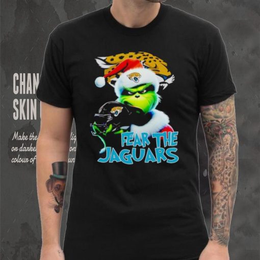 Santa Grinch fear the Jacksonville Jaguars NFL hoodie, sweater, longsleeve, shirt v-neck, t-shirt