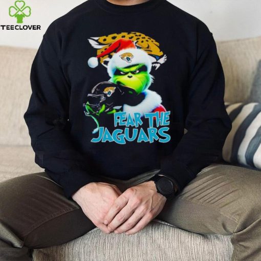 Santa Grinch fear the Jacksonville Jaguars NFL hoodie, sweater, longsleeve, shirt v-neck, t-shirt