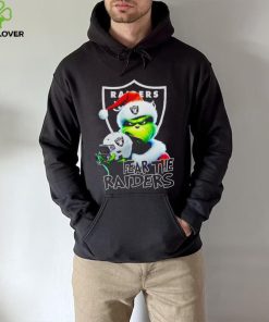 Santa Grinch fear the Las Vegas Raiders NFL hoodie, sweater, longsleeve, shirt v-neck, t-shirt