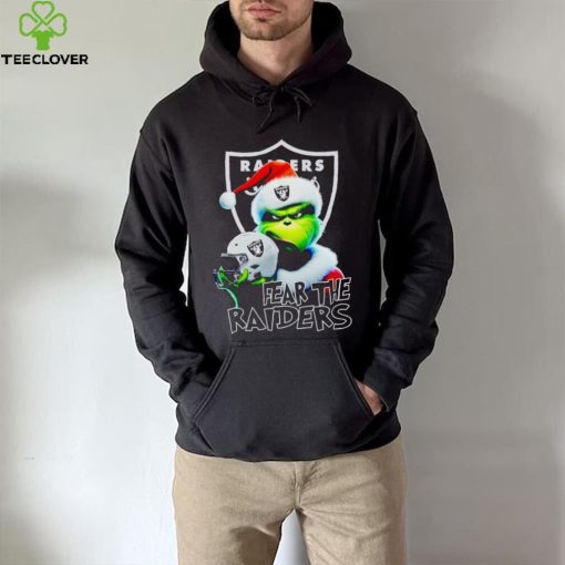 Santa Grinch fear the Las Vegas Raiders NFL hoodie, sweater, longsleeve, shirt v-neck, t-shirt