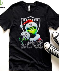 Santa Grinch fear the Las Vegas Raiders NFL hoodie, sweater, longsleeve, shirt v-neck, t-shirt