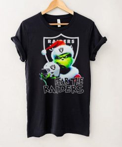 Santa Grinch fear the Las Vegas Raiders NFL hoodie, sweater, longsleeve, shirt v-neck, t-shirt