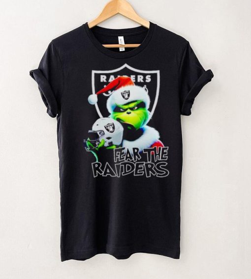 Santa Grinch fear the Las Vegas Raiders NFL hoodie, sweater, longsleeve, shirt v-neck, t-shirt