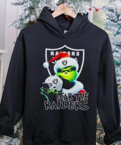 Santa Grinch fear the Las Vegas Raiders NFL hoodie, sweater, longsleeve, shirt v-neck, t-shirt