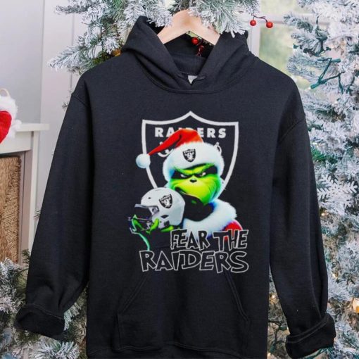 Santa Grinch fear the Las Vegas Raiders NFL hoodie, sweater, longsleeve, shirt v-neck, t-shirt