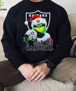 Santa Grinch fear the Las Vegas Raiders NFL hoodie, sweater, longsleeve, shirt v-neck, t-shirt