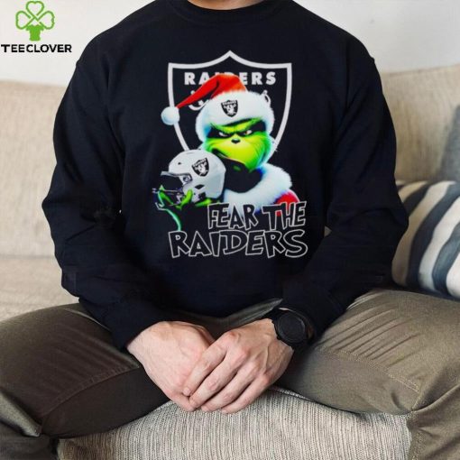 Santa Grinch fear the Las Vegas Raiders NFL hoodie, sweater, longsleeve, shirt v-neck, t-shirt