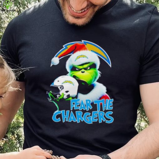 Santa Grinch fear the Los Angeles Chargers NFL hoodie, sweater, longsleeve, shirt v-neck, t-shirt