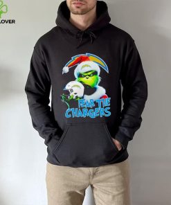 Santa Grinch fear the Los Angeles Chargers NFL hoodie, sweater, longsleeve, shirt v-neck, t-shirt