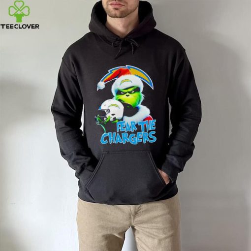 Santa Grinch fear the Los Angeles Chargers NFL hoodie, sweater, longsleeve, shirt v-neck, t-shirt