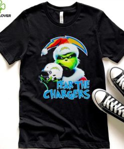 Santa Grinch fear the Los Angeles Chargers NFL hoodie, sweater, longsleeve, shirt v-neck, t-shirt