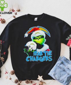 Santa Grinch fear the Los Angeles Chargers NFL hoodie, sweater, longsleeve, shirt v-neck, t-shirt