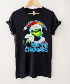 Santa Grinch fear the Los Angeles Chargers NFL hoodie, sweater, longsleeve, shirt v-neck, t-shirt