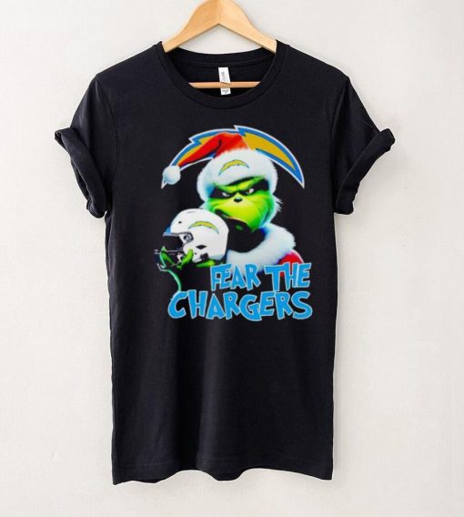 Santa Grinch fear the Los Angeles Chargers NFL hoodie, sweater, longsleeve, shirt v-neck, t-shirt