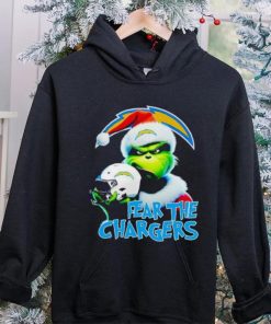 Santa Grinch fear the Los Angeles Chargers NFL hoodie, sweater, longsleeve, shirt v-neck, t-shirt