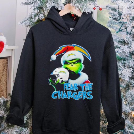 Santa Grinch fear the Los Angeles Chargers NFL hoodie, sweater, longsleeve, shirt v-neck, t-shirt