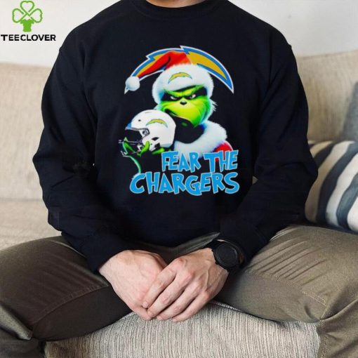 Santa Grinch fear the Los Angeles Chargers NFL hoodie, sweater, longsleeve, shirt v-neck, t-shirt