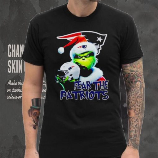 Santa Grinch fear the New England Patriots NFL hoodie, sweater, longsleeve, shirt v-neck, t-shirt