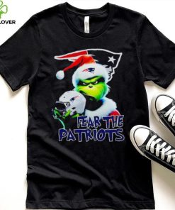 Santa Grinch fear the New England Patriots NFL hoodie, sweater, longsleeve, shirt v-neck, t-shirt