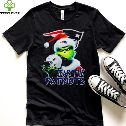 Santa Grinch fear the New England Patriots NFL hoodie, sweater, longsleeve, shirt v-neck, t-shirt