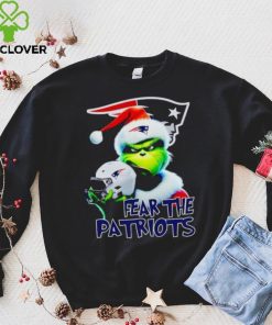 Santa Grinch fear the New England Patriots NFL hoodie, sweater, longsleeve, shirt v-neck, t-shirt