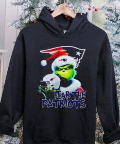 Santa Grinch fear the New England Patriots NFL hoodie, sweater, longsleeve, shirt v-neck, t-shirt