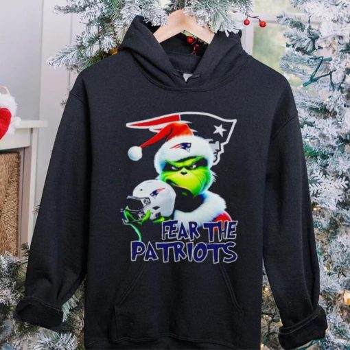 Santa Grinch fear the New England Patriots NFL hoodie, sweater, longsleeve, shirt v-neck, t-shirt