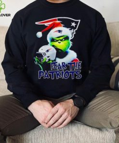 Santa Grinch fear the New England Patriots NFL hoodie, sweater, longsleeve, shirt v-neck, t-shirt