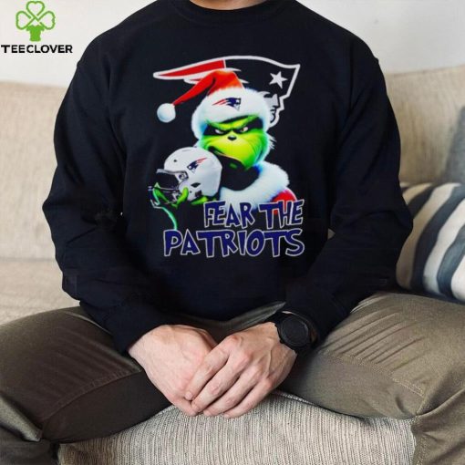 Santa Grinch fear the New England Patriots NFL hoodie, sweater, longsleeve, shirt v-neck, t-shirt