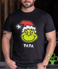 Santa Grinch head Papa Grinch Christmas t shirt 1 Santa Grinch head Papa Grinch Christmas t shirt