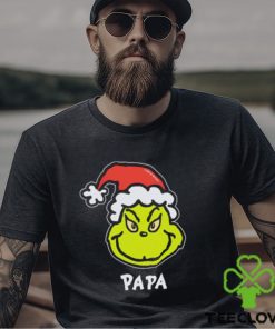 Santa Grinch head Papa Grinch Christmas t shirt 3 Santa Grinch head Papa Grinch Christmas t shirt
