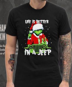 Santa Grinch life is better in a Jeep hoodie, sweater, longsleeve, shirt v-neck, t-shirt