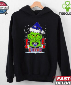 Santa Grinch love Edmonton Oilers shirt